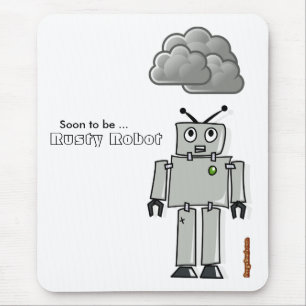 Snart att vara rostig robot musmatta