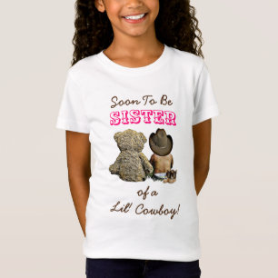 Snart att vara syster, meddelande om Gravid T Shirt