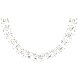 Snart Bättre Blues Bunting Banner Vimplar