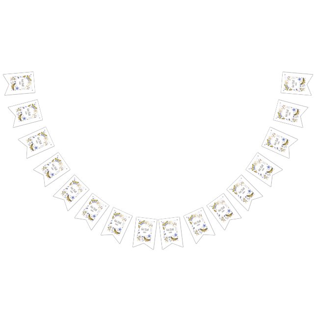 Snart Bättre Blues Bunting Banner Vimplar (Alla)