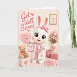 Snart Bättre f/ Dr. Mochi från Baby Bun Buns Kort