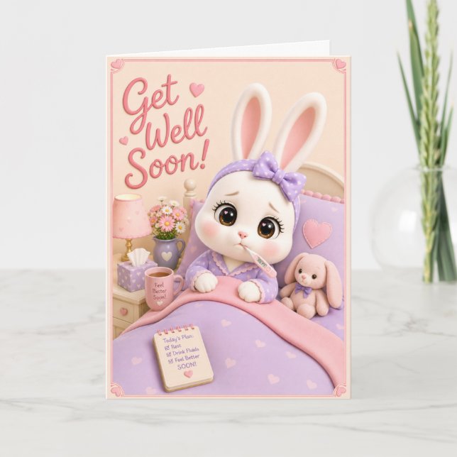 Snart Bättre f/ Mochi av Baby Bun Buns Kort (Framsida)