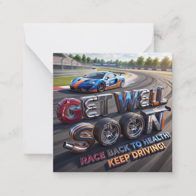 Snart Bättre Kort för Racingbil Enthusiast #3 (Framsida)