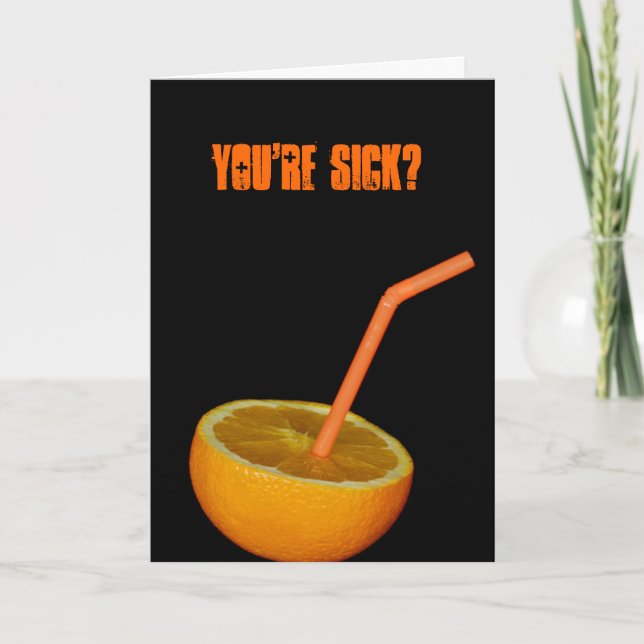 Snart Bättre Strå i Orange Kort (Framsida)