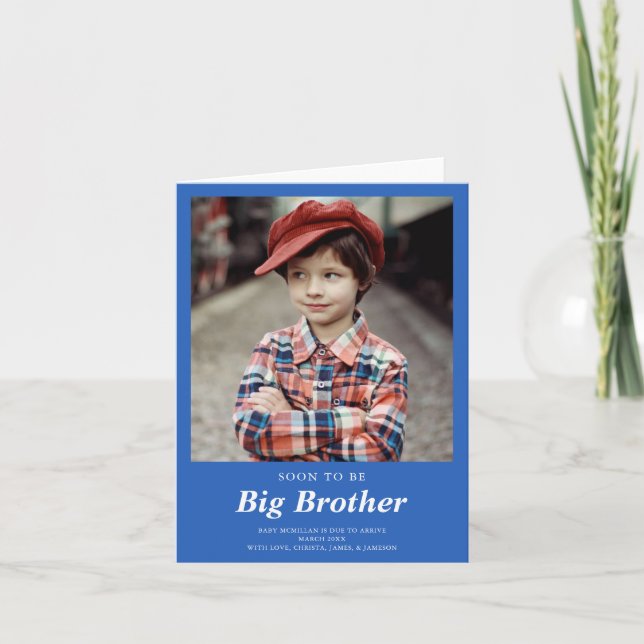 Snart blir Big Brothers Gravid Blue Meddelande (Framsida)