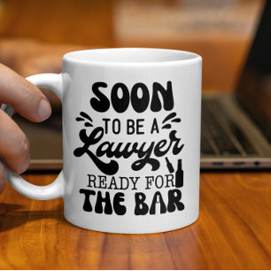 Snart blir det ett Redo för advokater i Pub. Kaffemugg