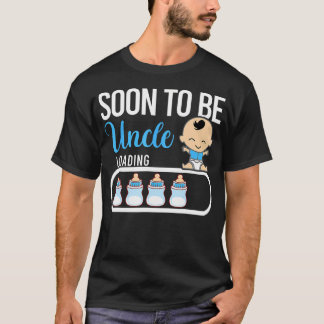 Snart blir farbror Pojke Graviditetsannonsering Fa T Shirt