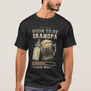 Snart blir farfar, bebisannonsering, väntar på t shirt
