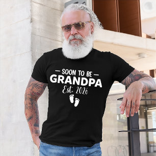 Snart blir farfar beräknad 2026 graviditetsannonse t shirt