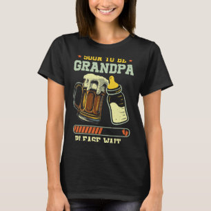 Snart blir farfar Est 2025 graviditetsmeddelande T Shirt