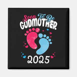 Snart blir gudmor 2025 graviditetsannonsering magnet
