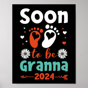 Snart blir jag Mormor 2024 Uppflyttad till Mormor Poster