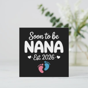 Snart blir jag mormor 2026 Roligt graviditets till Inbjudningar