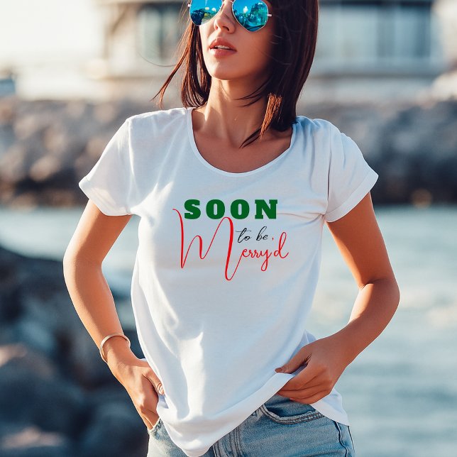 Snart Blir Julbrud Jul T-Shirt för Kvinnor (Skapare uppladdad)