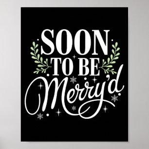 Snart Blir Julen Förlovad Fästman Tomte Poster