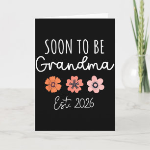 Snart blir mormor 2026 graviditetsannonsering Gra Kort