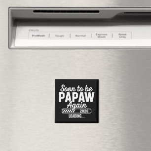 Snart blir Papaw igen est. 2026 Blivande Ny Pappa Magnet