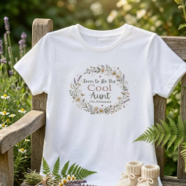Snart blir snygg faster Blommig syster Reveal-gåva T Shirt