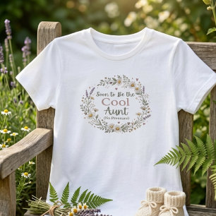 Snart blir snygg faster Blommig syster Reveal-gåva T Shirt