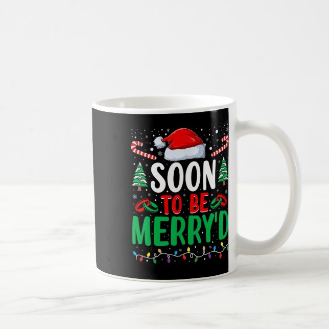 Snart Blivande Brud Förlovade Matchande Par Kaffemugg (Höger)