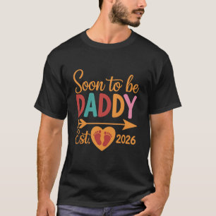 Snart blivande pappa 2026 Graviditetsannonsering p T Shirt