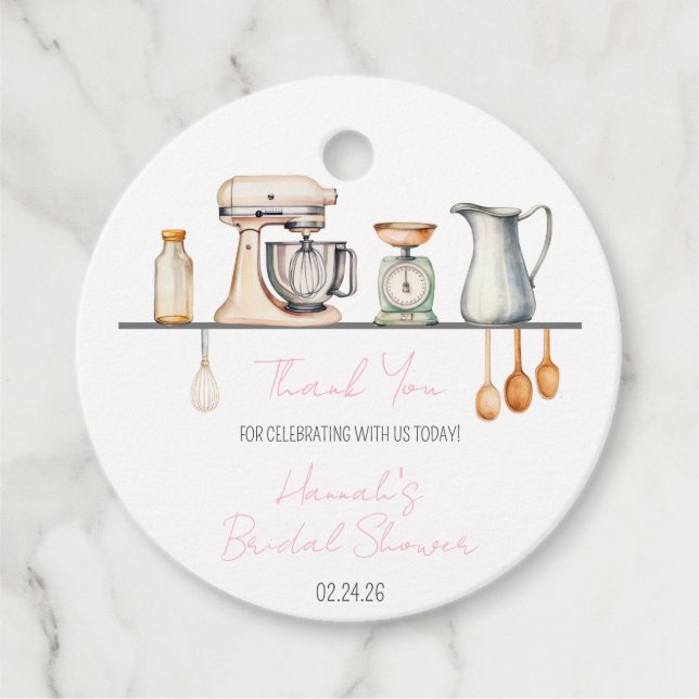 Snart bortförd! Kök Bröllopsshow Gåvor Etiketter (Framsida)