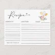 SNART BORTFÖRD Receptkort