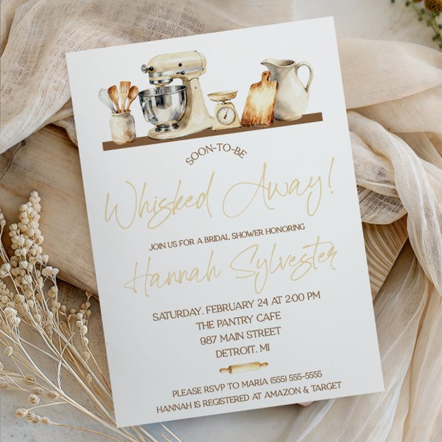 Snart bortkörd! Bröllopsfest för köket Inbjudningar (Skapare uppladdad)