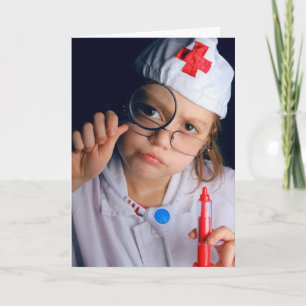 SNART FÅ ETT LITE GIRL NURSE OVERSIZISKT KORT