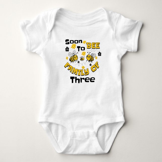 Snart familj på tre - Födselbekännelse T Shirt (Framsida)