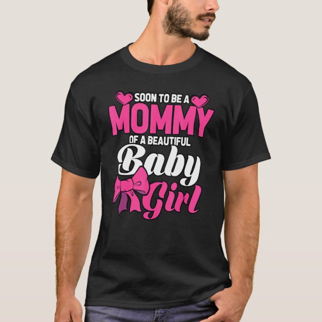 Snart för att bli en Mamma av en vacker Flicka-Gen T Shirt (Framsida)
