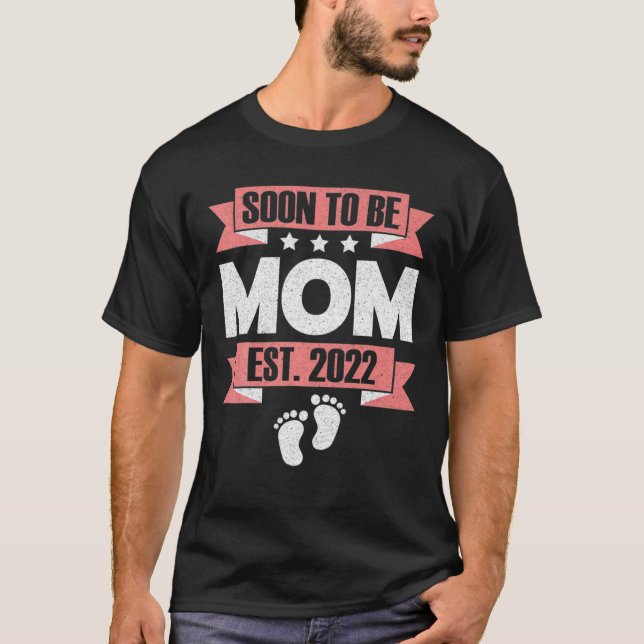 Snart för att bli Mamma Gender-uppvisning T Shirt (Framsida)