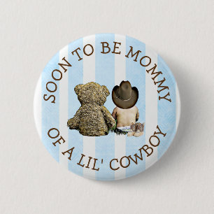 Snart för att bli Mamma till en Lil Cowboyknapp Knapp