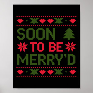 Snart för att bli Merry-designer i Par jul Poster