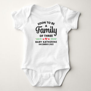 Snart för att vara en familj med tre Gravider T Shirt