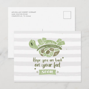 Snart frisk Cute Roliga önskningar omvårdnad Vykort