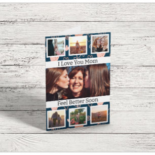 Snart frisk igen Mamma Foto Gratulationskort Kort