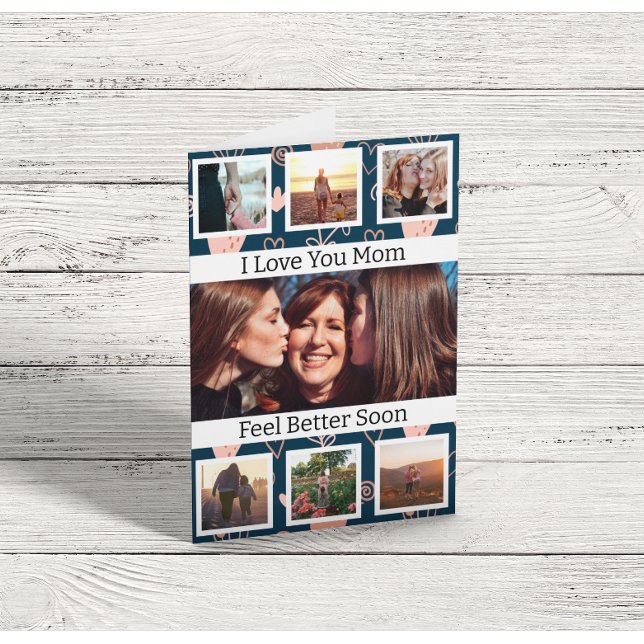 Snart frisk igen Mamma Foto Gratulationskort Kort (Skapare uppladdad)