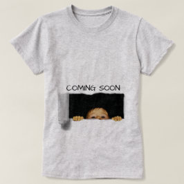 Snart kommer Anpassningsbarna Peek-A-Boo Baby T-shirt