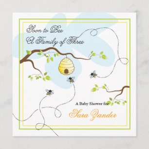 Snart kommer barn Baby Shower Inbjudan