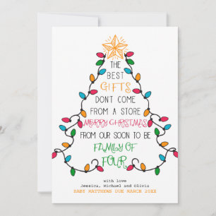 Snart kommer du att vara familj fyra juldagar i Gr Julkort