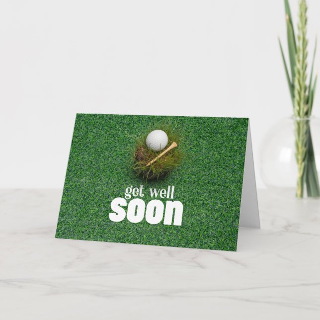 Snart kommer du bra med två golf boll på grönt kort (Framsida)