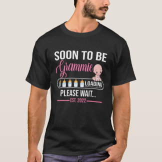 Snart kommer Grammie Est 2022-Gravidens meddelande T Shirt