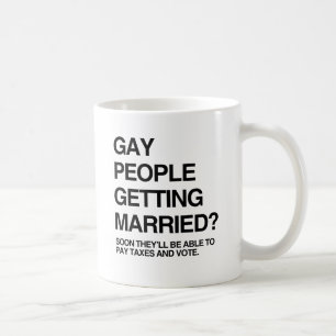 SNART KOMMER HOMOSEXUELLA ATT KUNNA BETALA SKATTER KAFFEMUGG