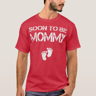 Snart kommer jag att bli Mamma-Graviden, den där M T Shirt