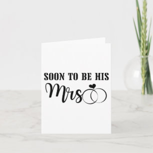 Snart kommer jag att vara Mr& mrs Celebrate th Kort