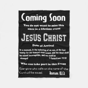 Snart kommer Jesus Gång tillbaka i Lifeti Fleecefilt