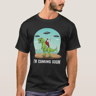 Snart kommer Jesus rida på en Dinosaur UFO Ali T Shirt