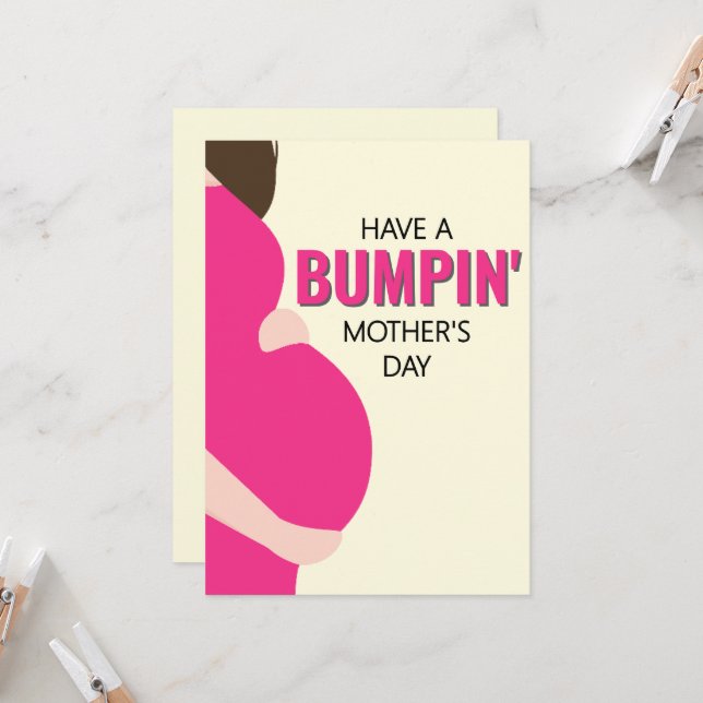 Snart kommer Mamma Bumping Gravid Mors dag (Fram/Back In Situ)