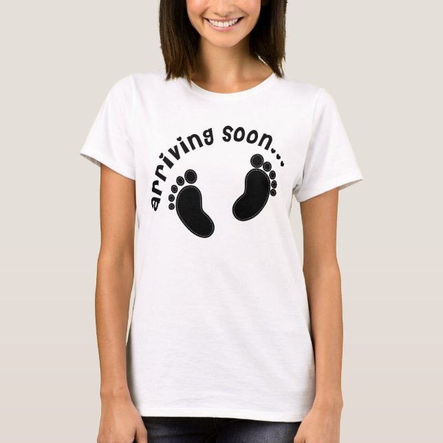 Snart kommer Moderskap Tees Tee (Framsida)